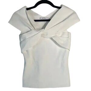 The Fold White Women's Sleeveless Blouse